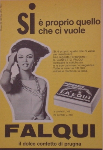 Falqui - immagine pubblicitaria degli anno '60
